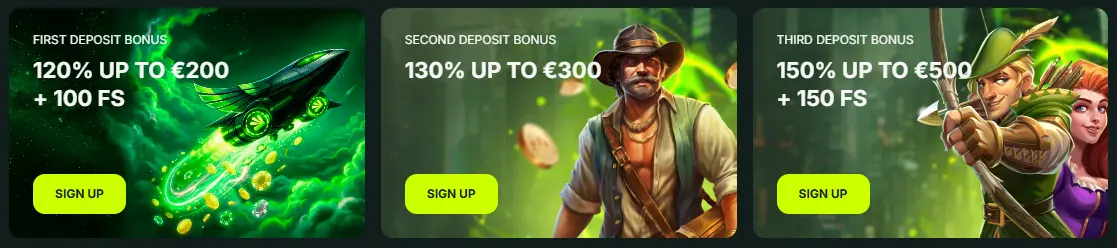 First Deposit Bonuses from casino betnjet